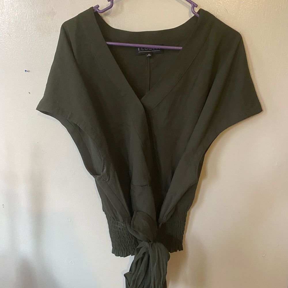 Eloquii Green Top